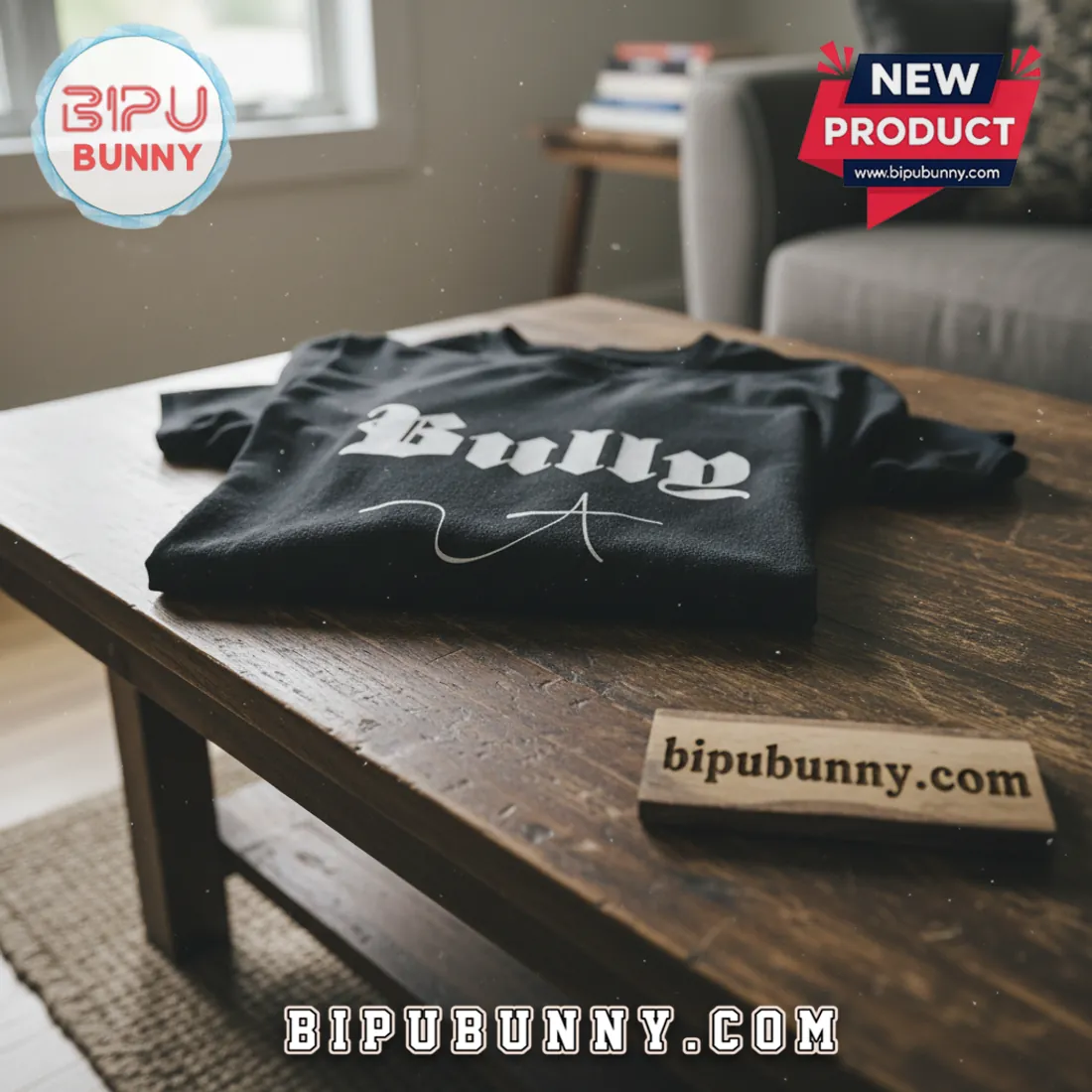 Kanye West Ye Bully Album Merch Hip Hop Music Fan Black Graphic T-Shirt