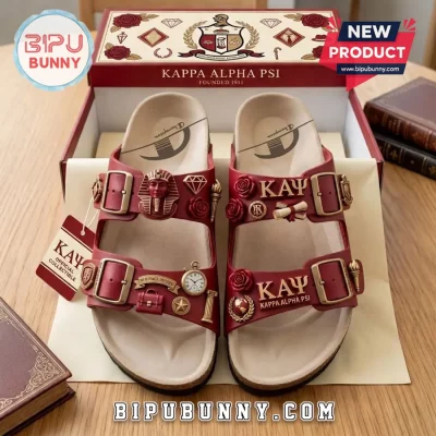 Kappa Alpha Psi Heritage Pride Embellished Premium Sandal Birken