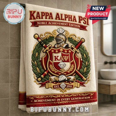 Kappa Alpha Psi Noble Achievement Edition Premium Embroidered Bath Towel