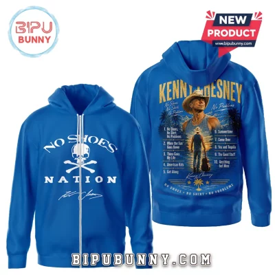 Kenny Chesney No Shoes Nation Blue No Shirt No Problems Graphic T-Shirt