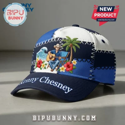 Kenny Chesney Tropical Beach Patchwork Baseball Cap