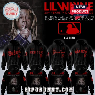 Lil Wayne x MLB Tha Carter VI Tour 2026 All Team Graphic Hoodie