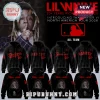 Custom black Lil Wayne hoodie with red MLB team logos like Dodgers and Yankees! Tha Carter VI North America Tour 2026 design!