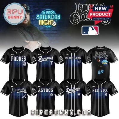 Luke Combs MLB My Kinda Saturday Night Tour 2026 Limited Edition Baseball Jersey