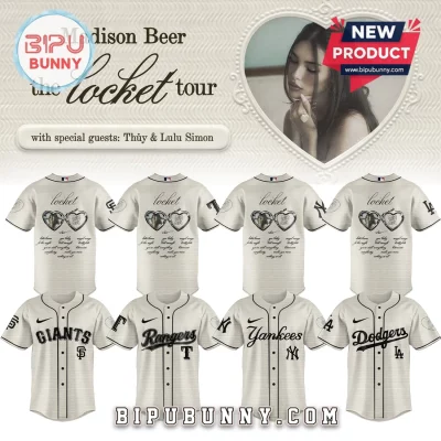 Madison Beer The Locket Tour Custom MLB Team Baseball Jersey