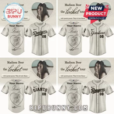 Madison Beer The Locket Tour Custom Name & Number MLB Baseball Jersey