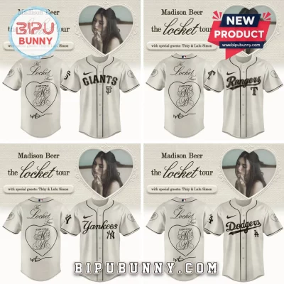 Madison Beer The Locket Tour x MLB Custom Team Baseball Jersey