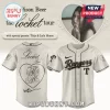 White Rangers baseball jersey for Madison Beer's The Locket Tour! Black script text with a large MB monogram heart on the back!