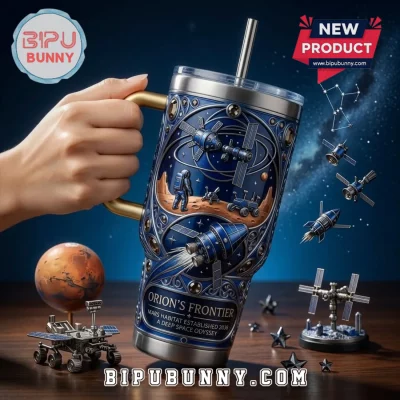 Mars Frontier Space Explorer Insulated Stainless Steel Tumbler
