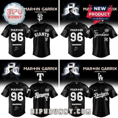 Martin Garrix x MLB Americas Tour All Team Blackout Baseball Jersey