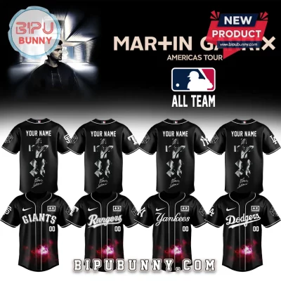 Martin Garrix x MLB Americas Tour Custom Name & Number Baseball Jersey