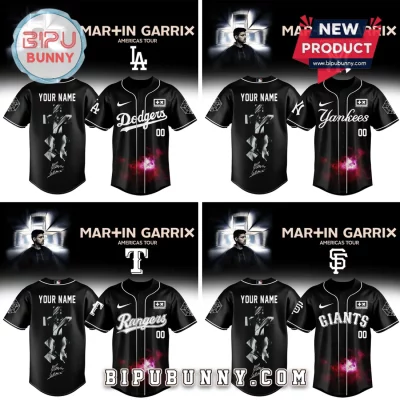 Martin Garrix x MLB Americas Tour Custom Name & Number Baseball Jersey