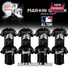 Black baseball jersey with Martin Garrix Americas Tour graphic and signature! MLB team mashup with Yankees, Dodgers, and Giants!