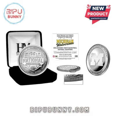Michigan Wolverines 2026 NCAA Men’s Basketball National Champions Silver Coin
