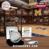 Silver Michigan Wolverines 2026 National Champions basketball commemorative coin in black velvet box, detailed official design!