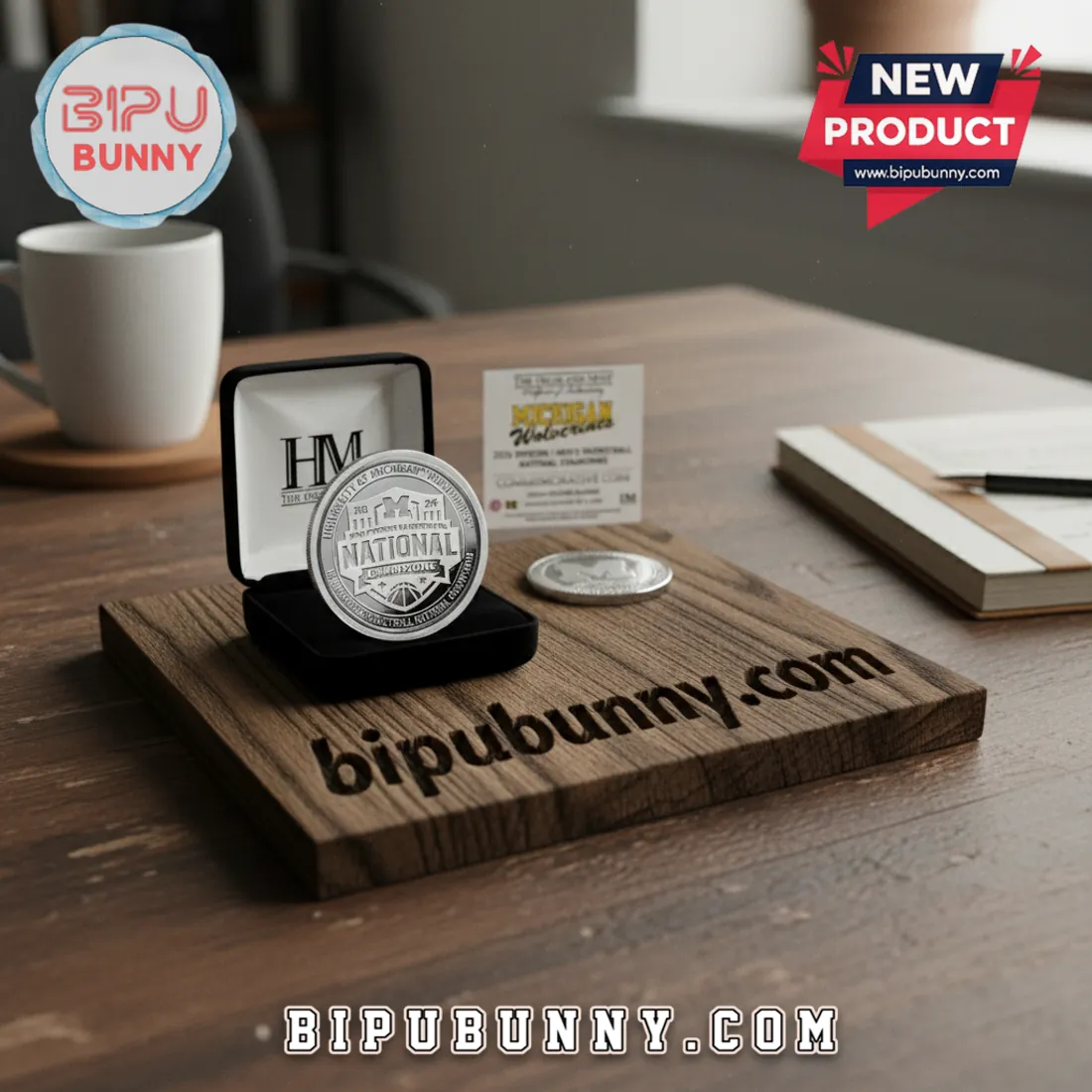 Michigan Wolverines 2026 NCAA Men's Basketball National Champions Silver Coin