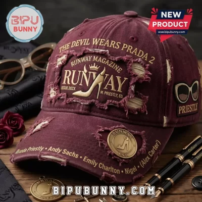 Miranda Priestly Runway Magazine Vintage Distressed Baseball Cap