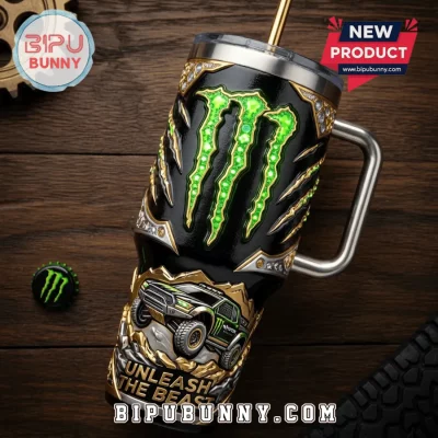 Monster Energy YETI Style Off-Road Truck Premium 3D Engraved Tumbler