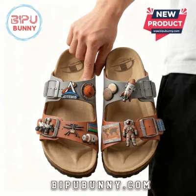 NASA Space Exploration Mars Outpost 3D Rocket Planet Sandal Birken
