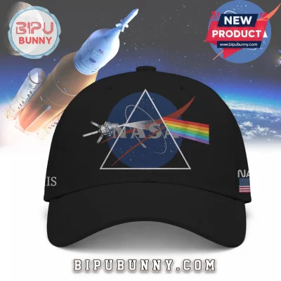 NASA Space Rocket Launch Earth Moon Planets Rainbow Baseball Cap