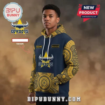 NRL North Queensland Cowboys 2026 Indigenous Personalized Hoodie