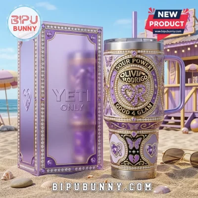 Olivia Rodrigo Sour Power Glam 40oz Tumbler With Handle