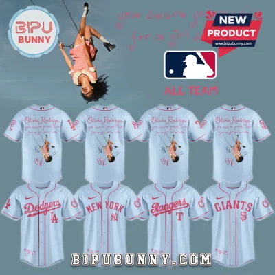 Olivia Rodrigo x MLB You Seem Pretty Sad Lyric Custom Baseball Jersey