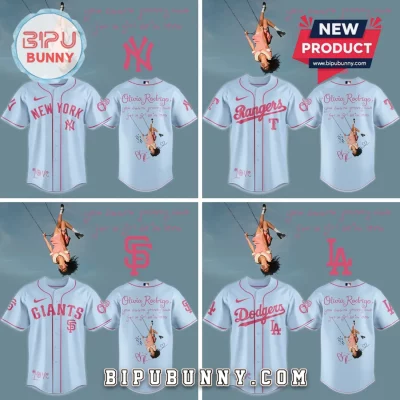 Olivia Rodrigo x MLB You Seem Pretty Sad Lyric Custom Baseball Jersey