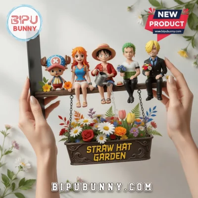 One Piece Straw Hat Garden Wooden Wall Signs
