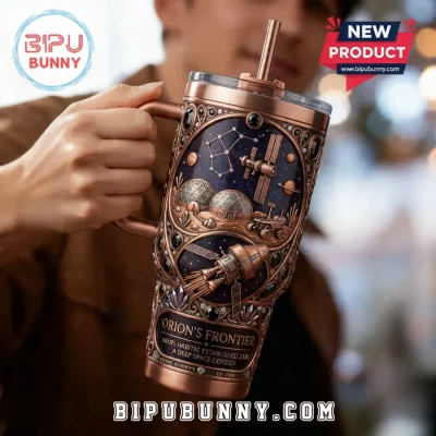Orion's Frontier Mars Habitat Copper Space Exploration Insulated Tumbler