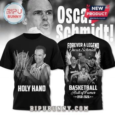 Oscar Schmidt Basketball Legend Holy Hand Hall of Famer T-Shirt