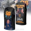 Black Ozzy Osbourne Memorial Show tank top with yellow red text, blue bat skull graphic, and singing Ozzy photos! Dates July 17 2026!