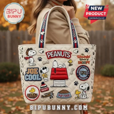 Peanuts Snoopy Joe Cool Quilted Tote Bag