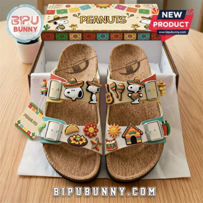 Peanuts Snoopy Mexican Fiesta Sandal Birken Peanuts Snoopy Mexican Fiesta Sandal Birken