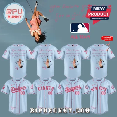 Personalized Olivia Rodrigo GUTS Tour Inspired MLB Baseball Jersey