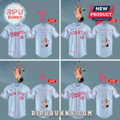 Personalized Olivia Rodrigo GUTS Tour Inspired MLB Baseball Jersey