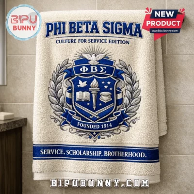 Phi Beta Sigma Culture for Service Edition Premium Bath Towel