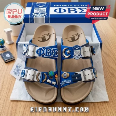 Phi Beta Sigma Premium Embellished Sandal Birken