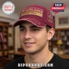 Maroon distressed baseball cap with gold vintage patch, PI KAPPA ALPHA EST. 1868 text, and ΠΙΚΑ crest!