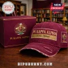 Maroon and gold distressed collegiate baseball cap with 'PI KAPPA ALPHA EST. 1868' and 'ΠKA' emblem!