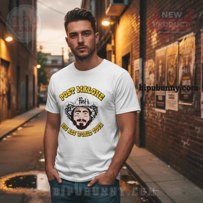 Post Malone Big Ass World Tour 2023 Concert Dates Fan T-Shirt