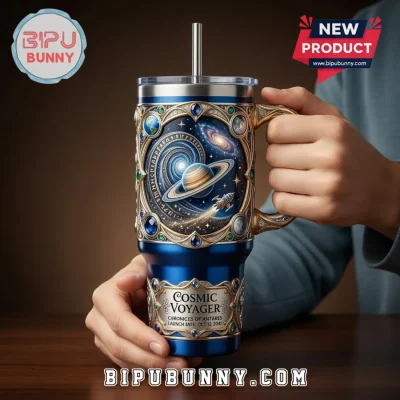 Premium Galaxy Explorer Collectible Space Theme Insulated Stainless Steel Tumbler