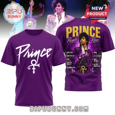 Prince Purple Rain 3D Album Songs Premium T-Shirt