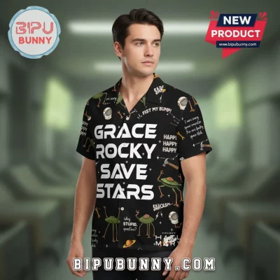Project Hail Mary Grace Rocky Eridian Alien Funny Graphic Hawaiian Shirt
