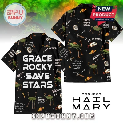 Project Hail Mary Grace Rocky Eridian Alien Funny Graphic Hawaiian Shirt