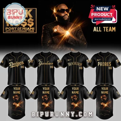 Rick Ross MLB All Team Personalized Port of Miami 20th Anniversary Baseball Jersey