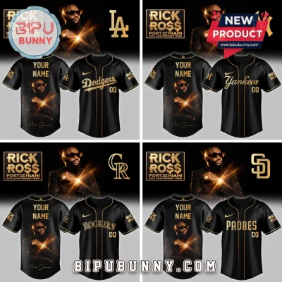 Rick Ross MLB All Team Personalized Port of Miami 20th Anniversary Baseball Jersey