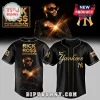 Black and gold Rick Ross Yankees baseball jersey with Port of Miami 20th Anniversary Tour graphic!