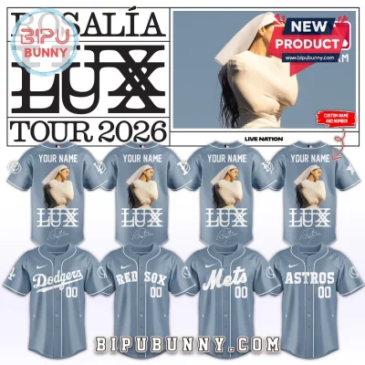 Rosalía x MLB LUX Tour 2026 Custom Name & Number Baseball Jersey