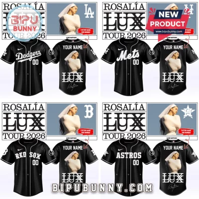 Rosalía x MLB LUX Tour 2026 Custom Personalized Baseball Jersey